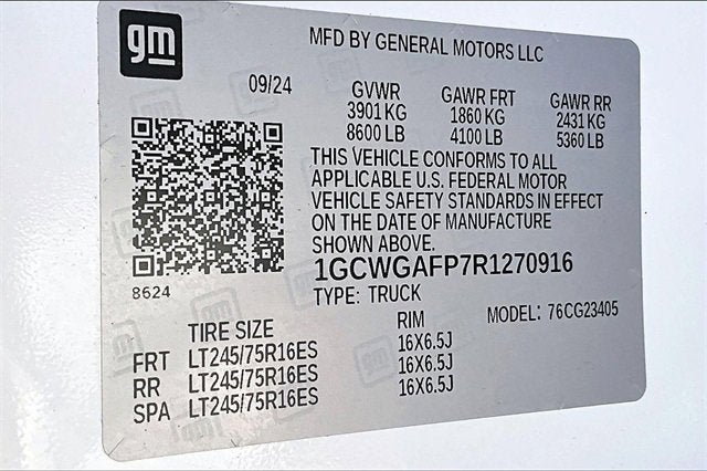 2024 Chevrolet Express Cargo 2500 WT