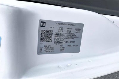2024 GMC Savana Cargo 2500 Work Van
