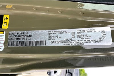 2026 Jeep Wrangler Sahara