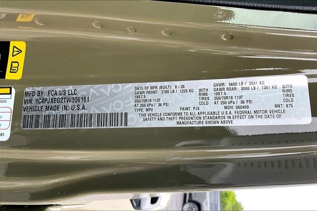2026 Jeep Wrangler Sahara