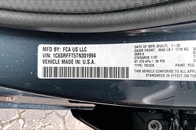 2026 RAM 1500 Big Horn/Lone Star