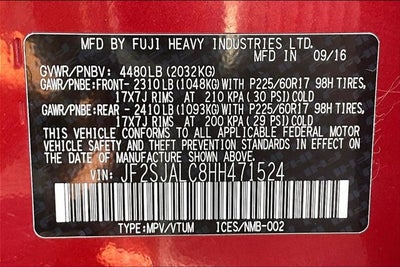 2017 Subaru Forester 2.5i Limited